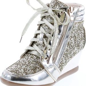 Good Hightop Wedge Sneakers